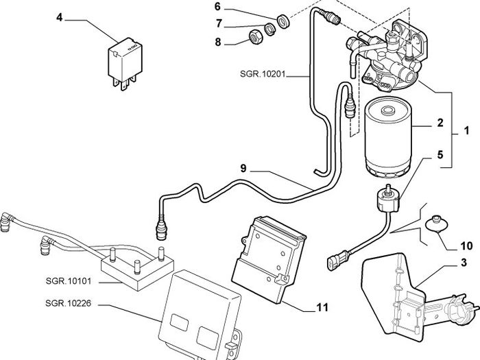 Fuel Filter Sensor (Fiat Ducato 244)