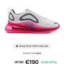 Air Max 720 Pure Platinum and Pink Blue with Blue UK3.5 RRP188 Image 3