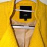 River Island Yellow Textured Biker Jacket - Size 8 Image 4