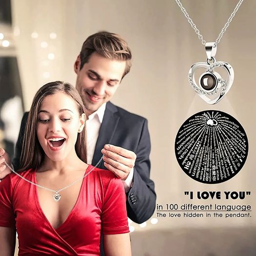 Gifts for Her, Handmade Preserved Eternal Rose Gift Box with Love You Necklace, Artificial Rose Flowers Romantic Gifts for Women on Birthday, Anniversary, Mothers Day