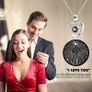 Gifts for Her, Handmade Preserved Eternal Rose Gift Box with Love You Necklace, Artificial Rose Flowers Romantic Gifts for Women on Birthday, Anniversary, Mothers Day Image 3