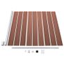 WPC Fence Set 9 Square + 1 Slanted 1657x186 cm Brown Image 10