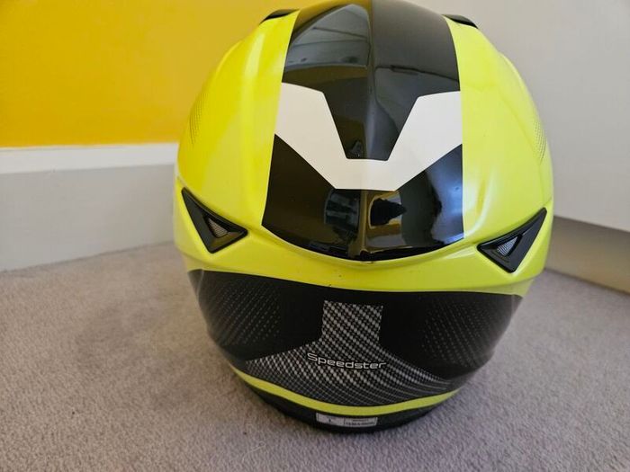 Ducchini Motorcycle Helmet Size L flouro yellow