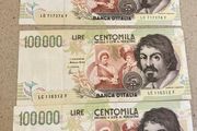 Italy 100,000.00 Lire Caravaggio