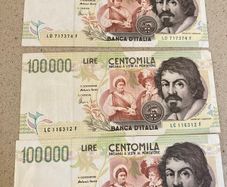 Italy 100,000.00 Lire Caravaggio