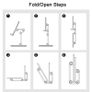 Desk Phone Holder, Angle Height Adjustable Cell Phone Stand, Universal Desktop Phone Stand Tablet Stand Image 4