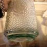 decorative green glass bottle Image 3