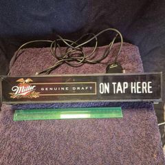 Vintage Miller bar sign