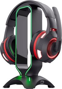 Headset STAND - RGB Gaming USB ports - Universal Fit - 1.5m Cable - xbox PC sony playstation ps5 etc BRAND NEW - LED