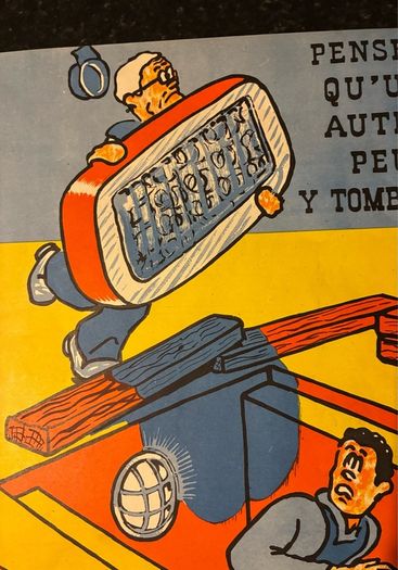 Original 1950's French Industrial Safety Poster