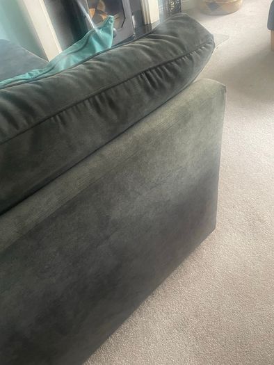 Corner sofa and ottoman