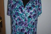Bm Collection floral blouse size UK22 EU50 Postage included