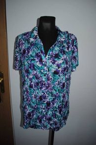 Bm Collection floral blouse size UK22 EU50 Postage included