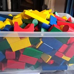 250 Wooden Building Blocks