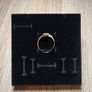 14K Solid Gold Ring, 585 Hallmarked, Cubic Zirconia, Size Q, 1.95g Image 2
