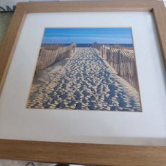 FRAMED 'Beach Path'-Framed Art Print.