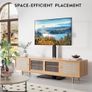 TV Floor Stand for 30-70 Inch LED LCD OLED Flat Curved TVs, Height Adjustable Tall Swivel Standing TV Stand, Universal Freestanding Floor Standing TV Stand Base up to 40kg, Max VESA 600x400mm Image 7
