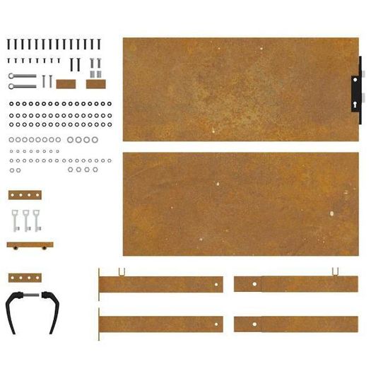 Steel Garden Gate 100x150 cm