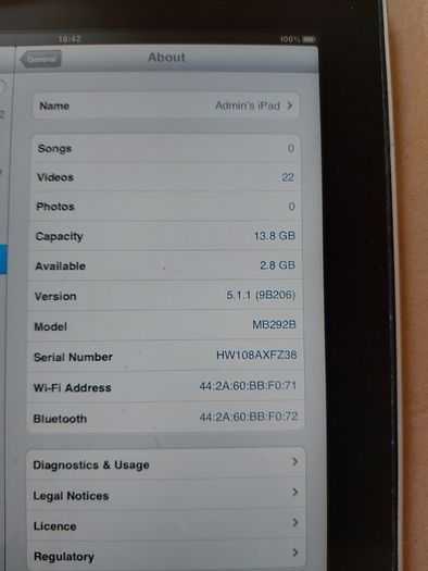 Original Apple Ipad 16GB, No Camera, includes over 20 Family Kids Movies, a real blast from the Past in excellent condition
