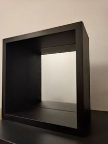 Black mirror - cube shape 25cm X 25cm