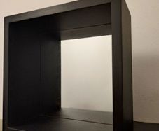 Black mirror - cube shape 25cm X 25cm