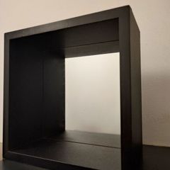 Black mirror - cube shape 25cm X 25cm