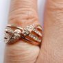 Vintage 18K GP Gold Plated Ring size K Image 4