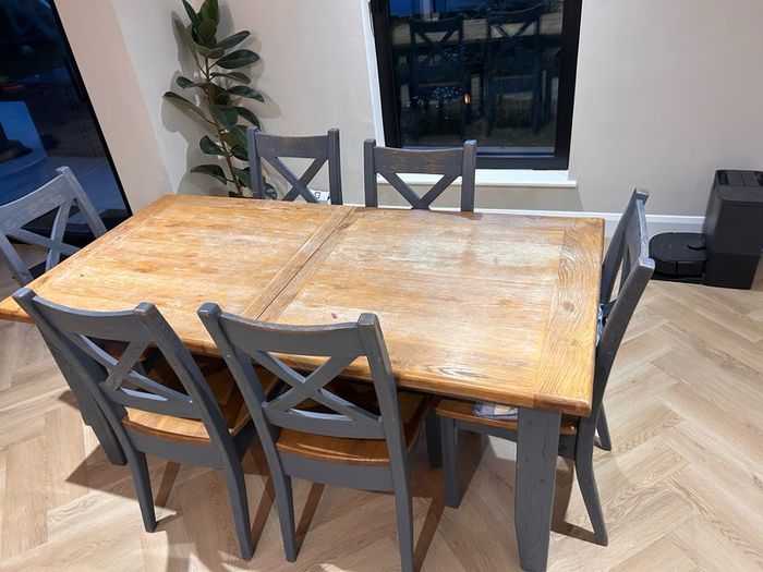 Solid wood table & chairs