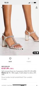 Brand new in box beautiful Dune high heel sandals size 7 - ideal Christmas gift