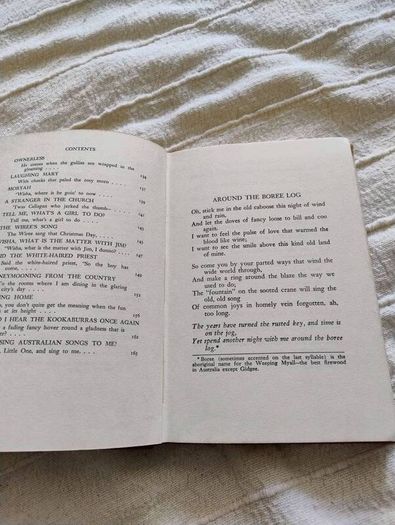Around the Boree Log and other verses by John O Brien 1961 hardback with dustcover in good condition with some signs of wear on the dustcover see photos FREE STANDARD POSTAGE INCLUDED
