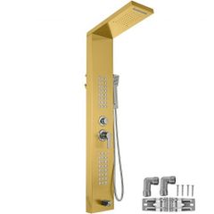 5 in 1 Shower Tower Panel Stainless Steel Wall Mounted Panel Rainfall Massage Jets Waterfall Bathroom Shower Tower (FREE SHIPPING)