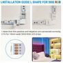 25pcs 2Pin/4 Pin LED Light Strip Connectors Set Including Screw Clips, 8Mm/10Mm 4 Pin LED Connectors, Cuttable T, L Shape PCB Board for SMD 5050 RGB Strip Lights Gapless Connector Image 7
