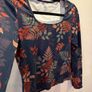 Navy Autumnal Style Top Size S! Image 2