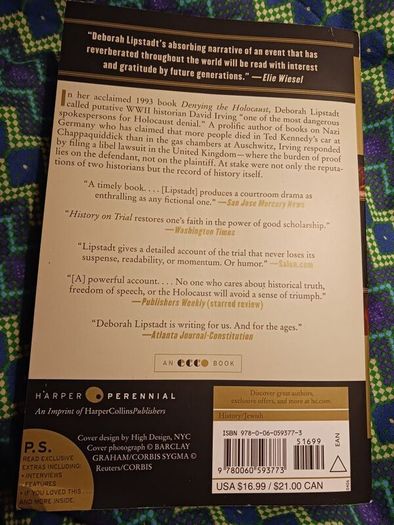 History on Trial/ Deborah E. Lipstadt/ Harper Perennial/ 2006