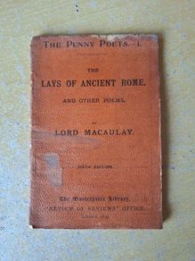 Rare book - The Lays of Ancient Rome by Lord Macaulay