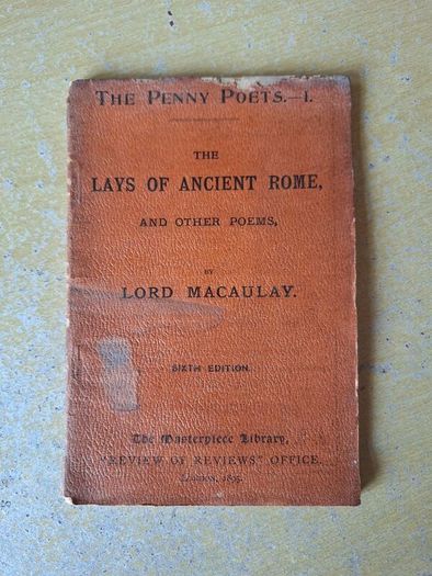 Rare book - The Lays of Ancient Rome by Lord Macaulay