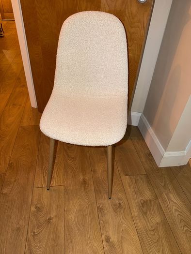Sostrene and Greene Clara cream Boucle dining chair