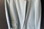 Zara wool coat - aqua