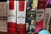 Whiskey Jameson powers paddy jack Daniels display collection boxes