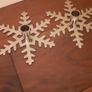 Metal snowflake candle sticks Image 4
