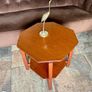 Unique 1950s Mid Century Solid Teak Side Occasional or Small Coffee table Image 3