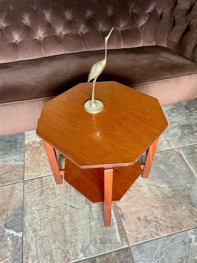 Unique 1950s Mid Century Solid Teak Side Occasional or Small Coffee table