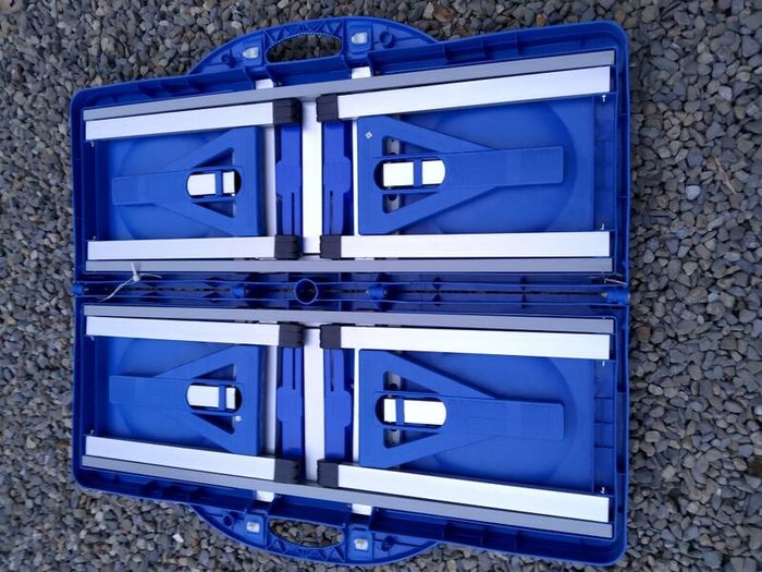 Foldable camping table and seats