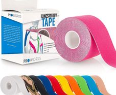 Kinesiology Tape | 5m Roll of Elastic Muscle Support Tape for Exercise, Sports & Injury Recovery