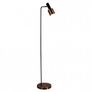 Antique Copper Floor Lamp and Table Lamp Set Image 2