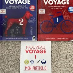 Junior cert French 1st, 2nd and 3rd year textbooks and workbook
