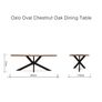Brand New Oval Oak Dining Table 200cm EZ Living Image 3