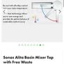 Sonas Alita Basin Mixer Bathroom Tap Chrome Image 5