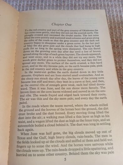 1968 John Steinbeck The Grapes of Wrath