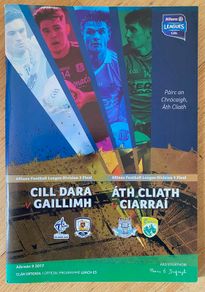 2017 Dublin v Kerry & Kildare v Galway - GAA National Football League Division 1 & 2 Finals Programme